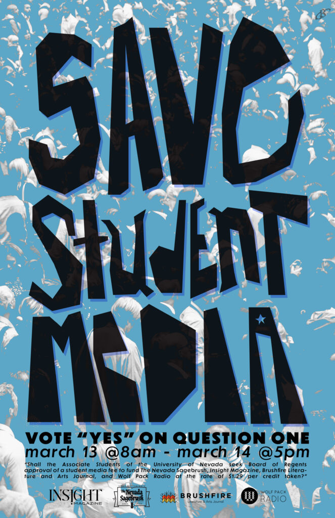 Save Student Media Vote 'Yes' on Question one March 13 @ 8 am to March 14 @ 5 pm
