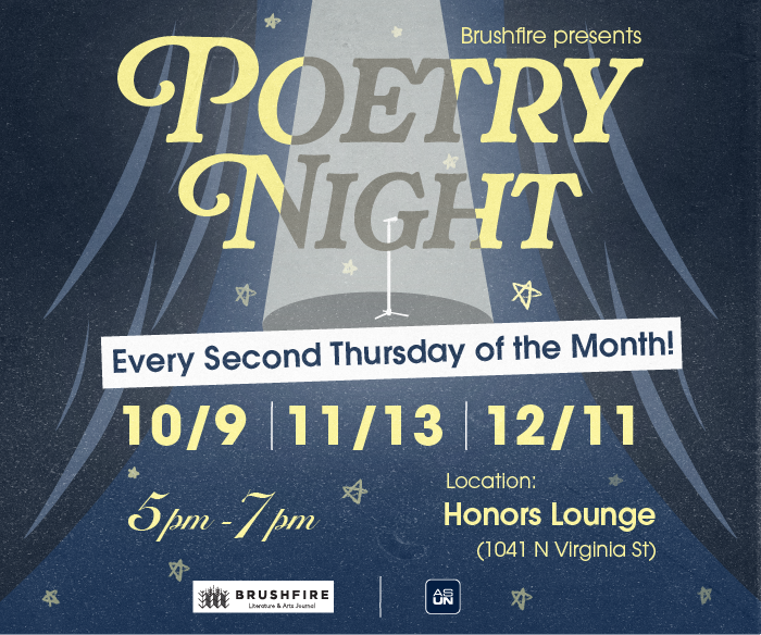 Poetry Night Every Second Thrusday of the Month. Located in Honors Lounge