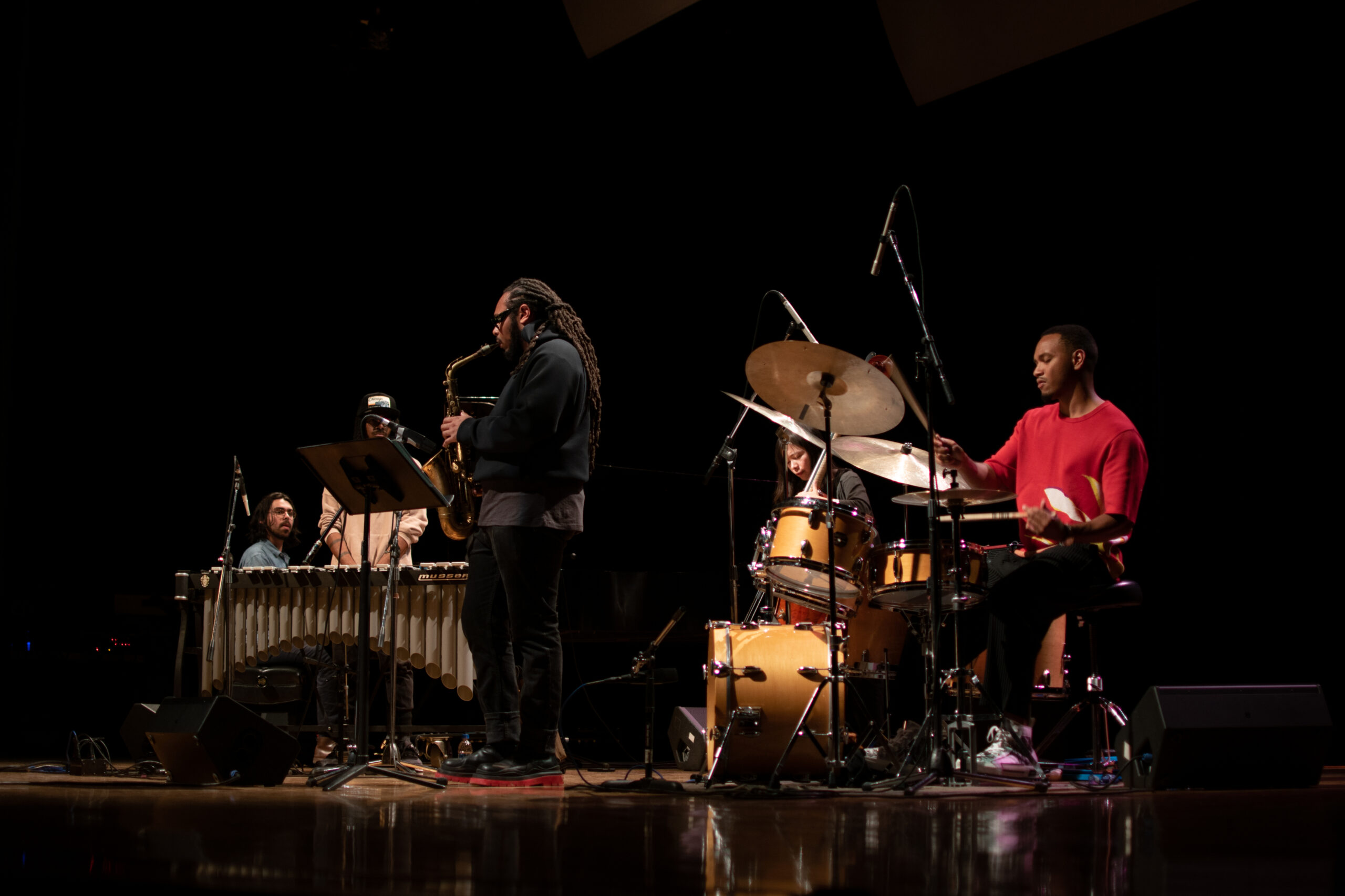 Joel Ross and his band Good Vibes rewrites the meaning of jazz for UNR students