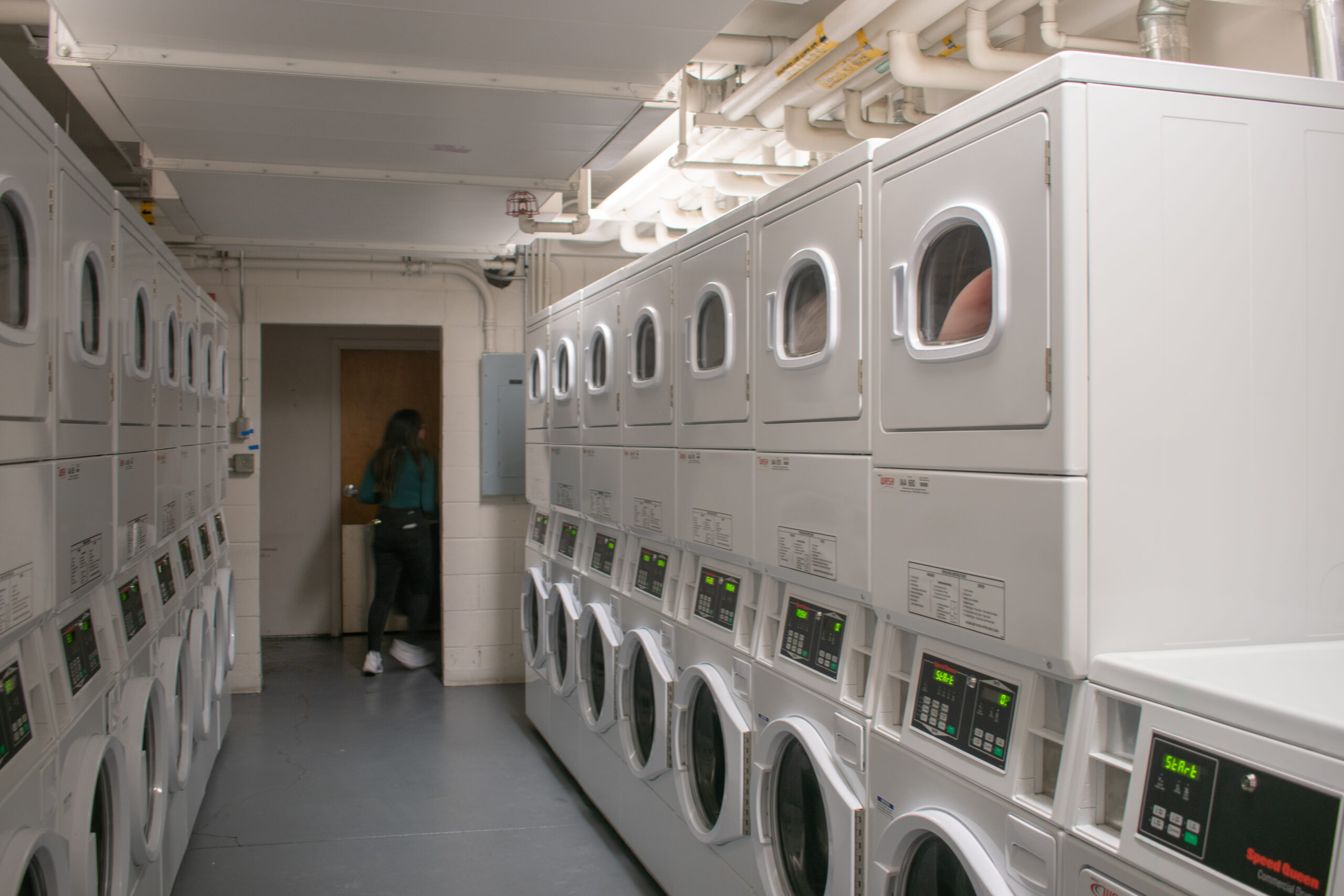 Laundry now free in the dorms, included in price of living