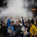 Rachel Jackson / Nevada Sagebrush Students celebrate in the student section at the UNR v SDSU game