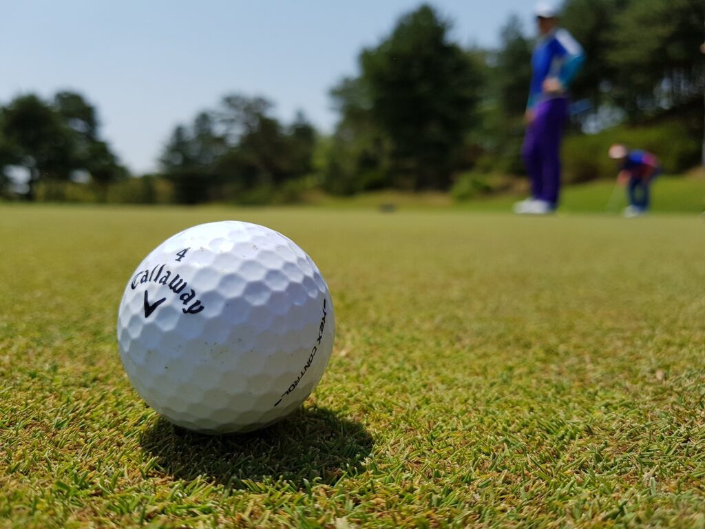 A photo of a golf ball