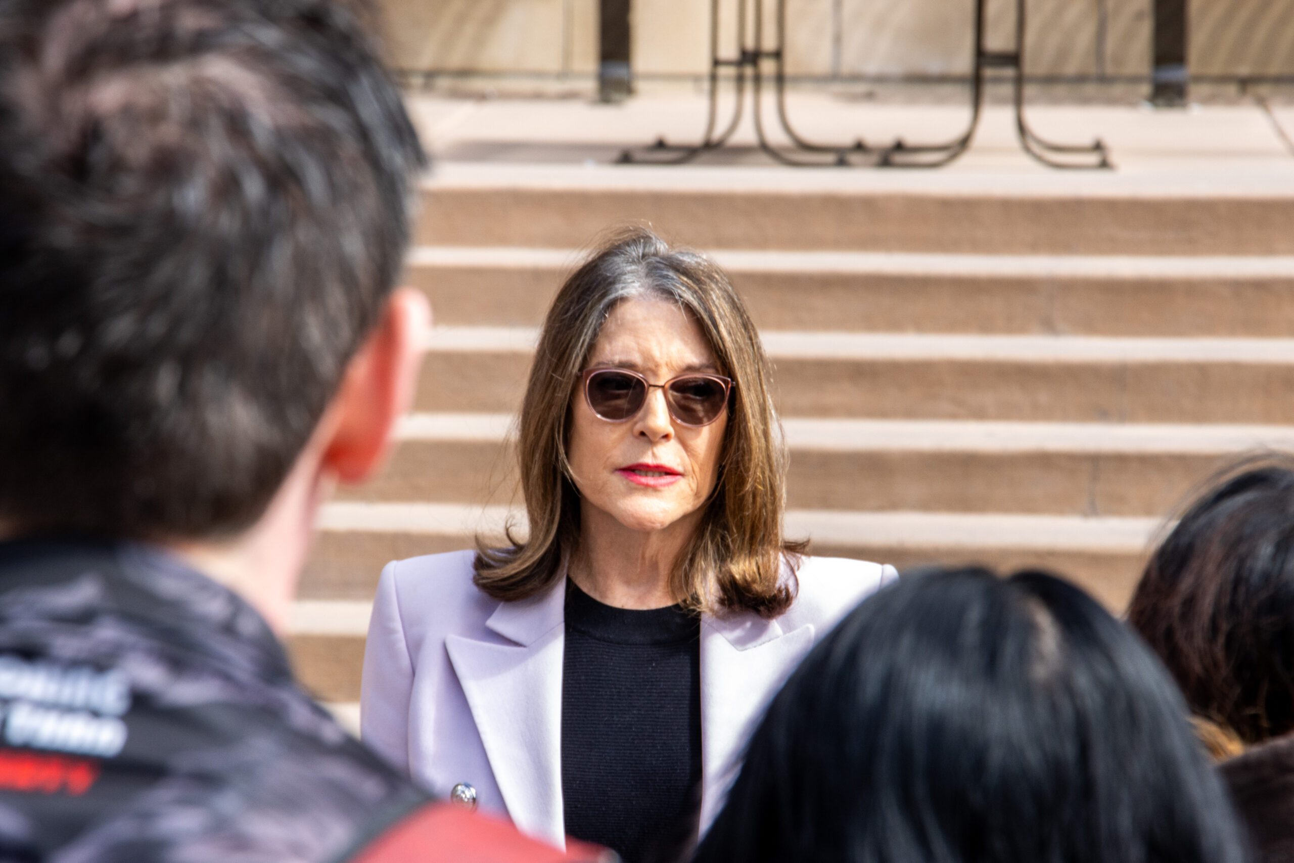 Presidential candidate Marianne Williamson speaks on student voting, upcoming primary, Israel-Gaza