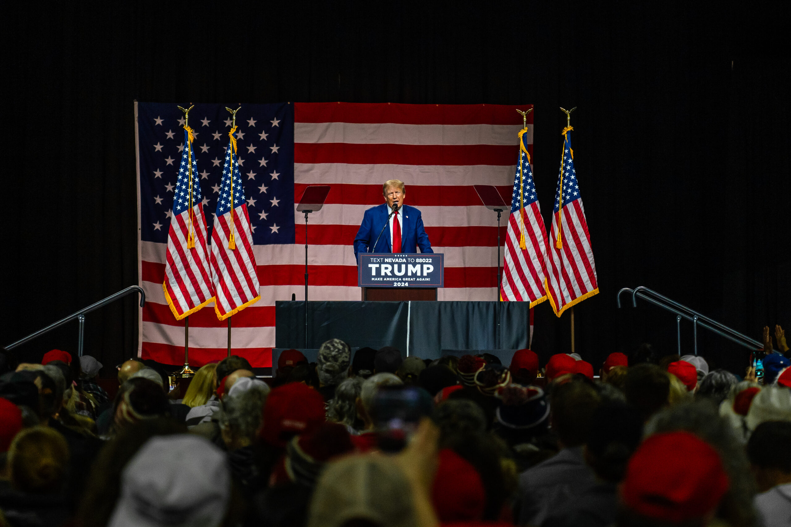UNR students attend rally for former President Donald Trump in Reno