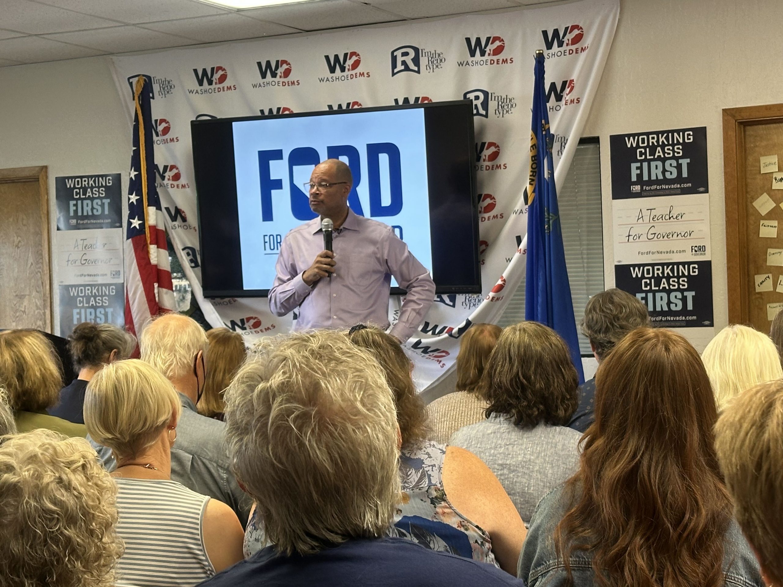 Aaron Ford Addresses Nevada’s Mounting Concerns at Packed Reno Town Hall