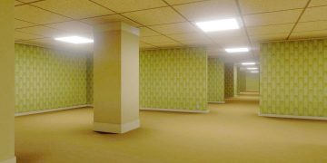 Image of the "backrooms."