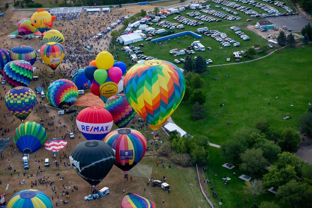 Captained by Kurt Adelsberger, the New Adventure balloon takes off from Rancho San Rafael Park during the Great Reno Balloon Race on Thursday, Sept. 10.