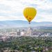 Rubicon, piloted by Tim Nelson, takes the skies above the downtown Reno on Thursday, Sept. 10.