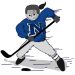 A women's hockey player in a Nevada jersey.