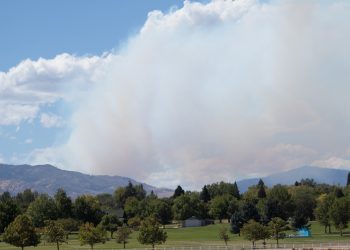 Floriston Fire ignited on Wednesday, Sept. 16 near Nevada State Line. Smoke from the fire can be seen near campus at San Rafael Park.