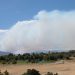 Smoke from the Floriston Fire could be seen at Rancho San Rafael Regional Park.