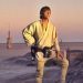 Luke Skywalker overlooking his home.