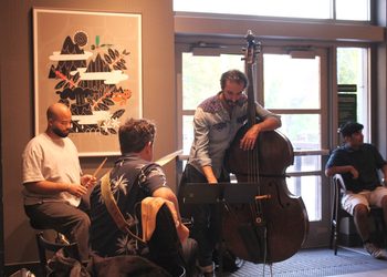 jazz band trio performing in the jcsu