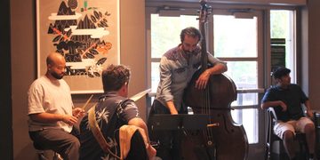 jazz band trio performing in the jcsu