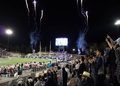 Fireworks explode and fans cheer after Nevada scores a touchdown during the Nevada Football Home Opener on Saturday, Sep. 5.