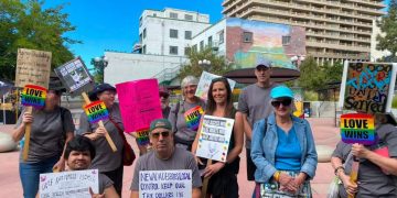 On Sept. 12 from 10 a.m. to 2 p.m., Battle Born Disability Advocates hosted a peaceful free speech demonstration at the City Plaza near the Space Whale and Believe Sign to voice their concerns.