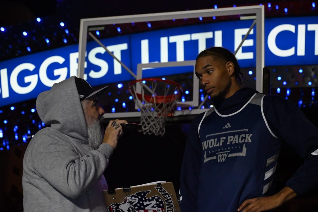 Redshirt junior Elijah Price answers questions.