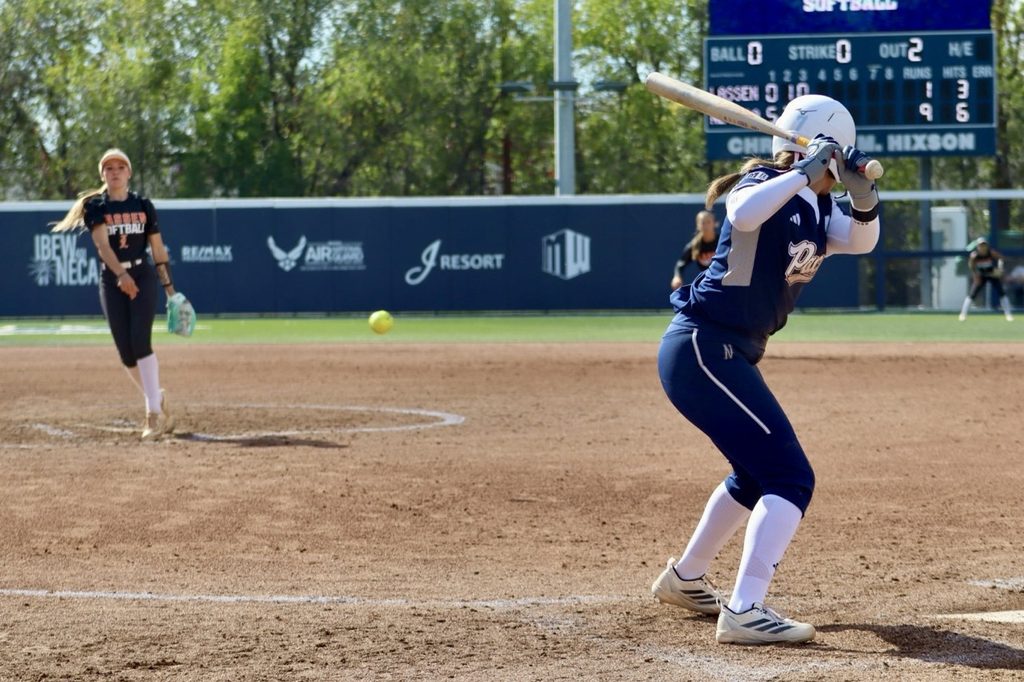 Sophomore shortstop Ashlyn Graklanoff receives a pitch from Lassen College pitcher on Sunday Oct 4 at the Christina M. Hixson Softball Park. (