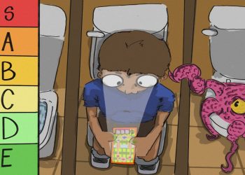 The average college student bathroom experience.