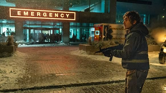 Bryan outside of an infected hospital. (Sony Pictures)