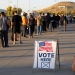 People in line to vote in Nevada.