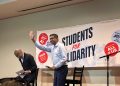 Khanna waives to the audience before starting his town hall at the University of Nevada, Reno on Friday, Oct. 23.