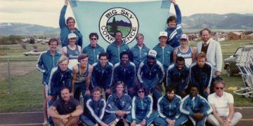 Men's track and field team, University of Nevada, circa 1992.